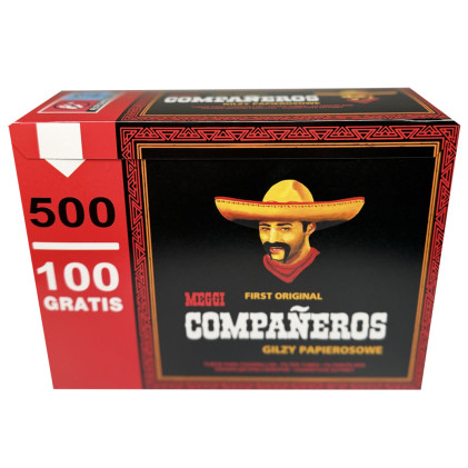 Гільзи для набивання сигарет COMPANEROS 500 штук ПОЛЬЩА