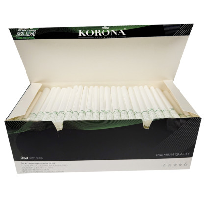 Гільзи для цигарок slim Korona з ментолом 250 штук