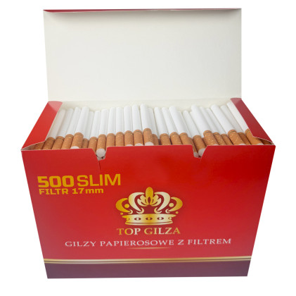 Гильзы для набивки сигарет Top Gilza Slim 6.5 мм 500 штук в упаковке