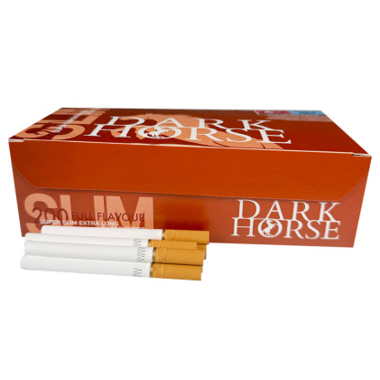 Сигаретные гильзы с фильтром 24 мм Dark Horse Slim 6.5 мм 200 штук